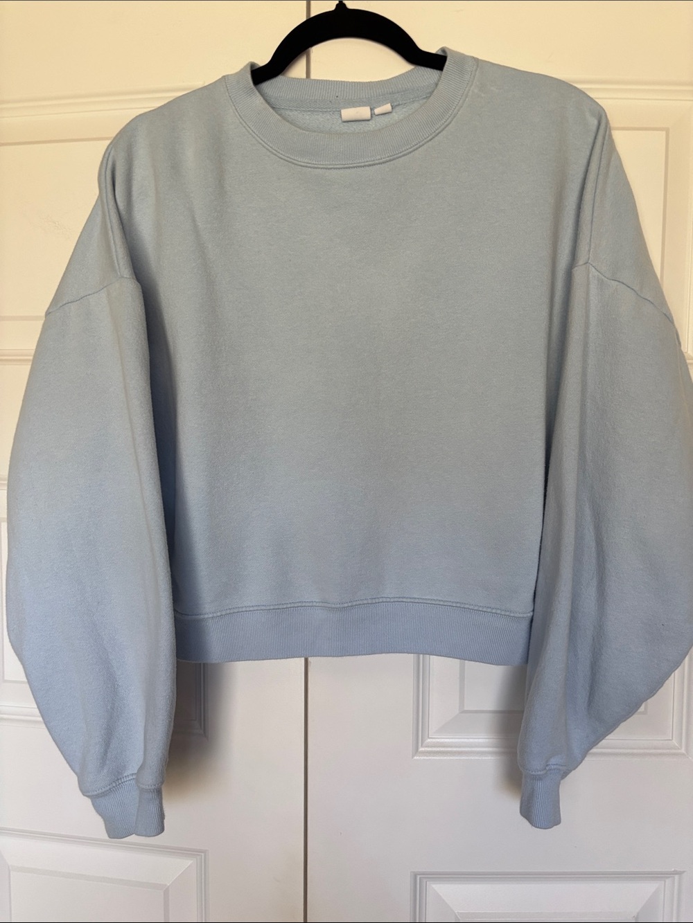 Gap VintageSoft Wedge Crew Light Blue Crew Sweatshirt - Picture 1 of 9